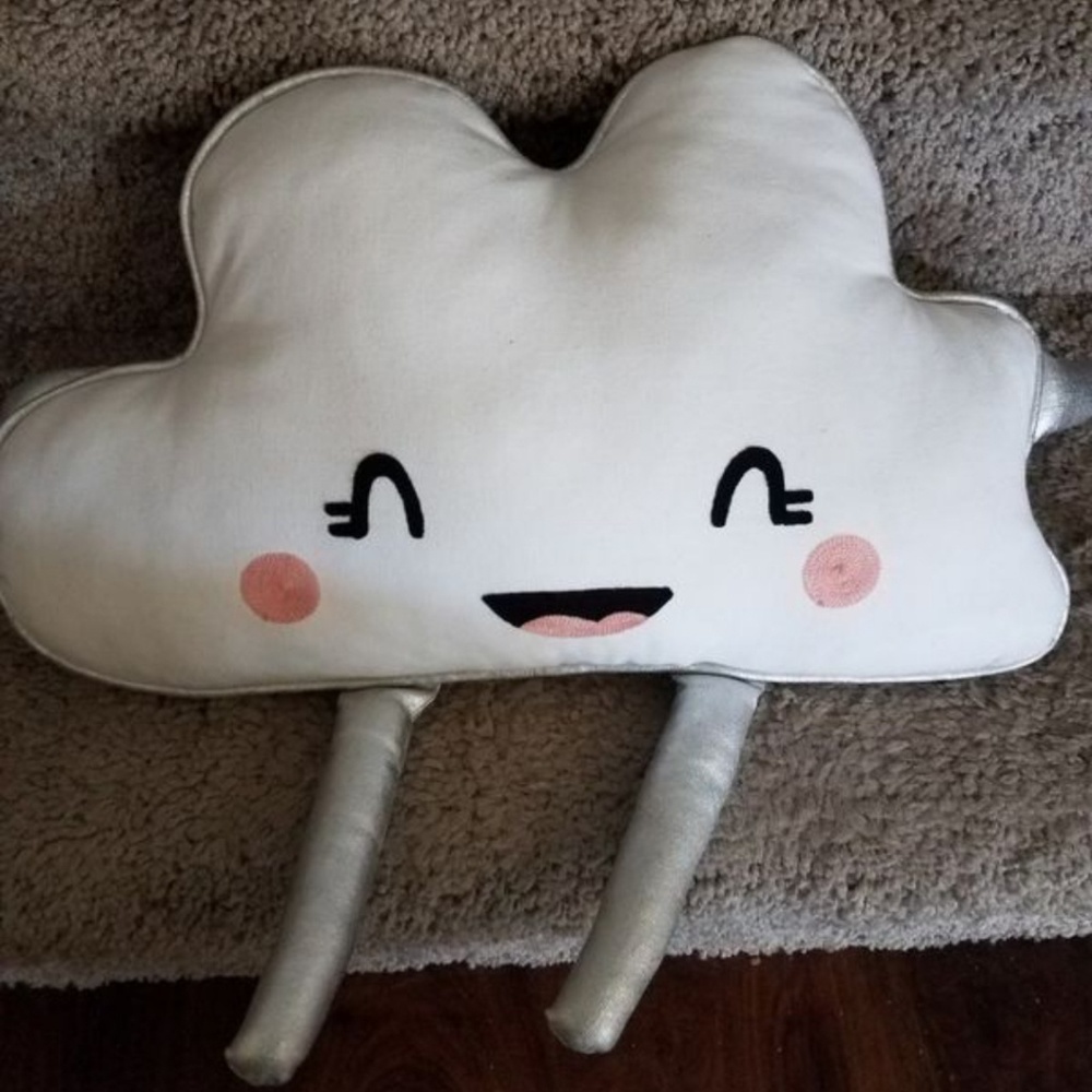 Cloud shaped pillow. Super cute.